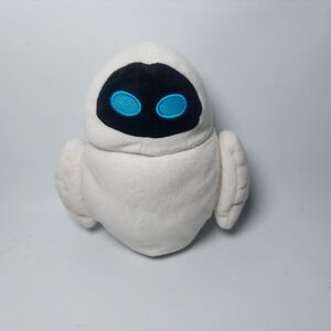 Disney Pixar WALL E EVE EVA 7" Plush Disney Parks Robot‎ Scifi White